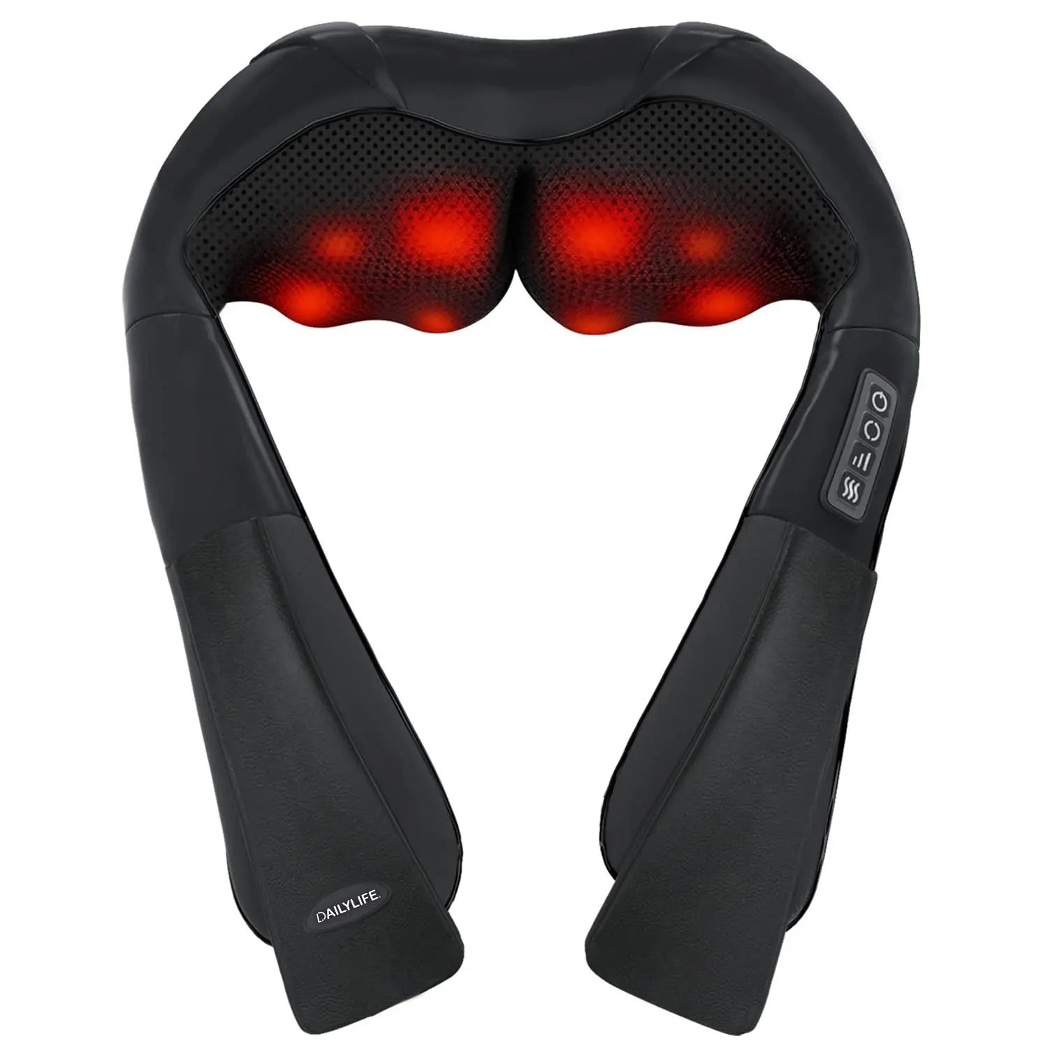 DAILYLIFE Shiatsu Neck and Back Massager, Electric Shoulder Massager, Car Neck Massage Pillow for Neck, Back, Shoulder, Foot, Leg Massage, Relieve Muscle Pain, Perfect Present for Man/Woman/Family