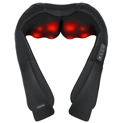 DAILYLIFE Shiatsu Neck and Back Massager, Electric Shoulder Massager, Car Neck Massage Pillow for Neck, Back, Shoulder, Foot, Leg Massage, Relieve Muscle Pain, Perfect Present for Man/Woman/Family